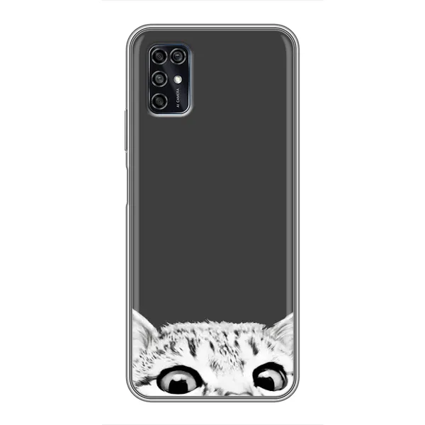 Чохол з принтом «Виглядає котик» для ZTE Blade V2020 Smart