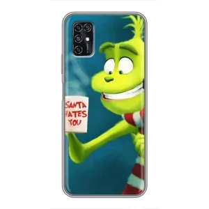 Рождественские Чехлы для ZTE Blade V2020 Smart (VPrint) (Зеленый Гринч)