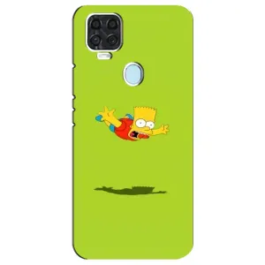Чехол с Симпсонами для ZTE Blade V2020 (VPrint) (Барт Симпсон)