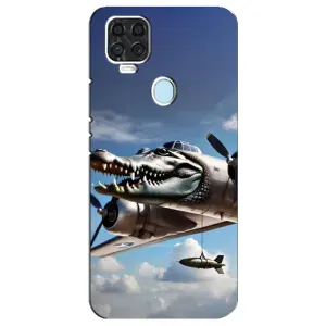Чехол с мемом Тралалело тралала на ZTE Blade V2020 (Бомбардиро крокодило)