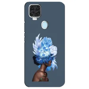 Чехлы (ART) Цветы на ZTE Blade V2020 (VPrint) (Цветы на голове)