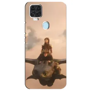 Чехол как приручить дракона на ZTE Blade V2020 (Фильм дракон)