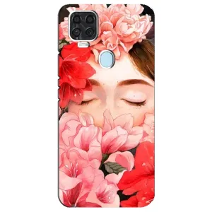 Чехлы (ART) Цветы на ZTE Blade V2020 (VPrint) (Глаза в цветах)