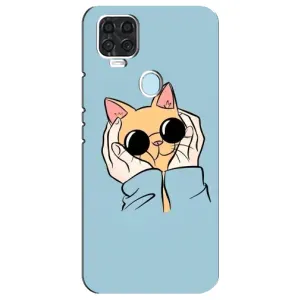 Чехол на Блейд В2020 с Котами (VPrint) (Котик в очках)