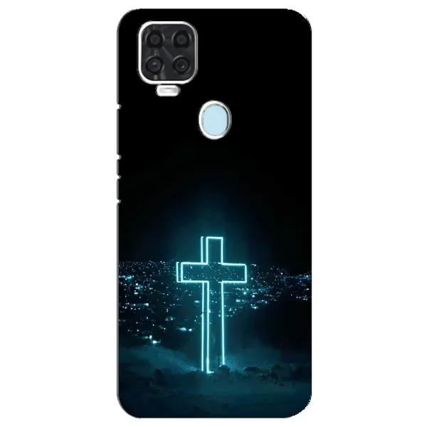 Чехол с принтом «Крест и город» для ZTE Blade V2020