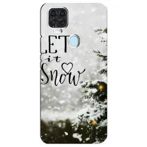 Новогодние, Праздничные Чехлы для ZTE Blade V2020 - 2024 год (Let it snow)