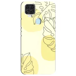 Силиконовый чехол с принтом в цветах на ZTE Blade V2020
