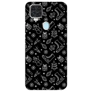 Новогодние, Праздничные Чехлы для ZTE Blade V2020 - 2024 год (Новогодний фон)