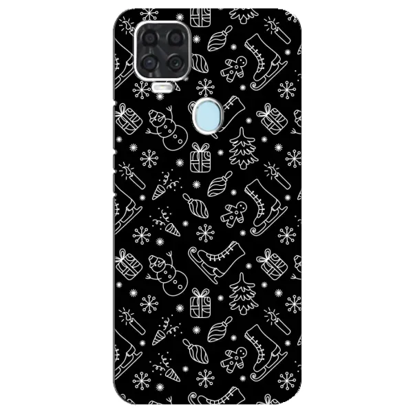 Чехол с принтом «Новогодний фон» для ZTE Blade V2020 Чехол с принтом «Новогодний фон» для ZTE Blade V2020