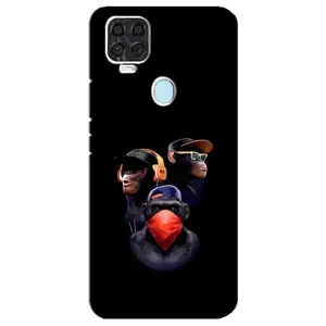 Чехол с Обезьянами ZTE Blade V2020 - (AlphaPrint) (Три обезьяны)