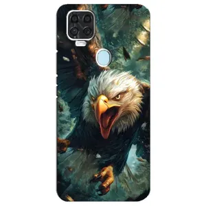 Чехол с картинкой «Хищники» для ZTE Blade V2020 (Орел в полете)