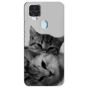 Чехол с рисунком кот на ZTE Blade V2020 (Пара котов)