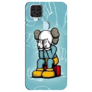 Чехлы для ZTE Blade V2020 - Bearbrick Louis Vuitton (PREMIUMPrint) (Плач Bearbrick)