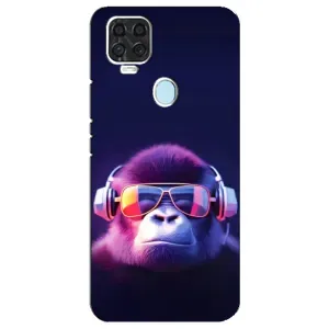 Чехол с Обезьянами ZTE Blade V2020 - (AlphaPrint) (Стильная обезьяна)
