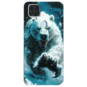 Чехол с картинкой «Хищники» для ZTE Blade V2020 (Полярный медведь)