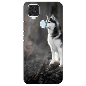 Чехол с Хаски для ZTE Blade V2020 - (AlphaPrint) (Верный пес)