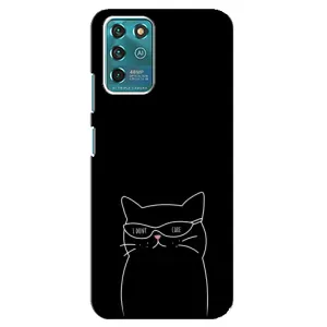 Чехол с рисунком кот на ZTE Blade V30 Vita (Равнодушный кот)