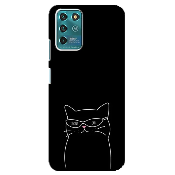 Чохол з принтом «Байдужий кіт» для ZTE Blade V30 Vita