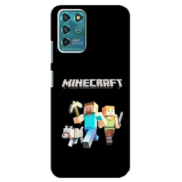 Чохол з принтом «герої Minecraft» для ZTE Blade V30 Vita
