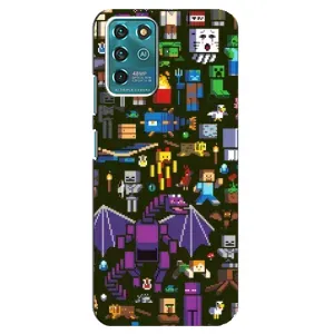 Чехол Майнкрафт на ZTE Blade V30 Vita (AlphaPrint) Minecraft (Коллаж Майнкрафт)