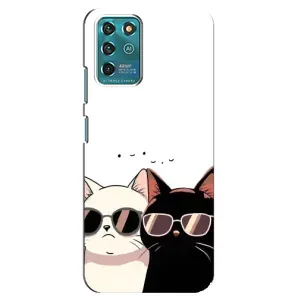Чехол с рисунком кот на ZTE Blade V30 Vita (Коты в очках)