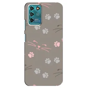 Чехол с рисунком кот на ZTE Blade V30 Vita (Лапы и усы)