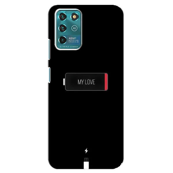 Чехол с принтом «Love battery» для ZTE Blade V30 Vita