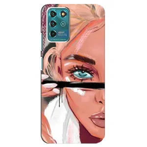 Чехол с печатью для ZTE Blade V30 Vita - (Мода) (AlphaPrint) (Макияж)