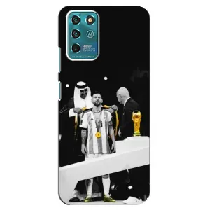 Чехлы для ZTE Blade V30 Vita (Leo чемпион) (AlphaPrint) (Месси в накидке)