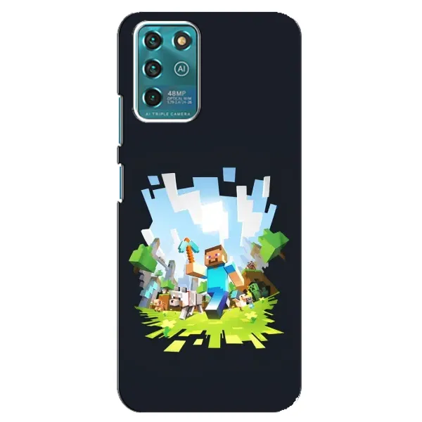 Чохол з принтом «персонажі Minecraft» для ZTE Blade V30 Vita