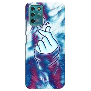 Чехол с принтом для ZTE Blade V30 Vita (AlphaPrint - Знак сердечка) (Радужное сердце)