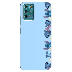 Чехол с принтом Стич на ZTE Blade V30 Vita (Стич фон)