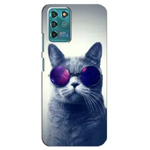 Чехол с принтом для ZTE Blade V30 Vita (AlphaPrint) Модные коты (Стильный кот)
