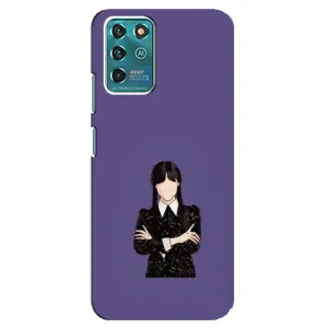 Чехлы Венсдей на ZTE Blade V30 Vita Уэнсдей (AlphaPrint) (Уэнздей в черном)