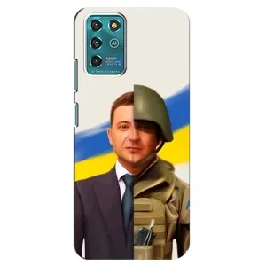 Чехол для ZTE Blade V30 Vita (AlphaPrint - с принтом Зеленского) (Зеленский солдат)
