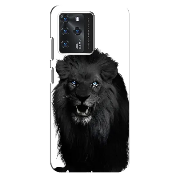 Чехол с принтом «Черный ЛЕВ» для ZTE Blade V30