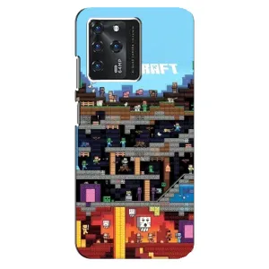 Чохол Майнкрафт на ZTE Blade V30 (AlphaPrint) Minecraft (фон Minecraft)