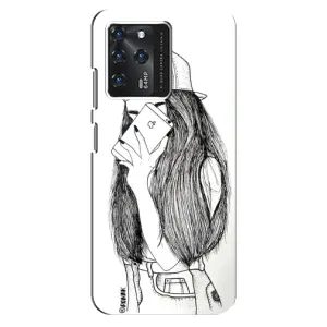 Чохол з друком для ZTE Blade V30 - (Мода) (AlphaPrint) (Фото дівчини)