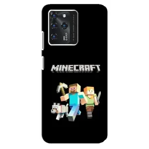 Чохол Майнкрафт на ZTE Blade V30 (AlphaPrint) Minecraft (герої Minecraft)