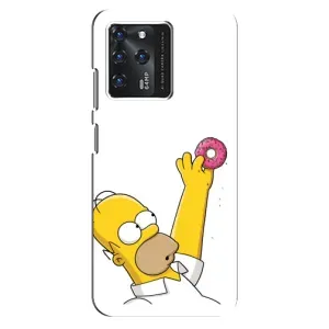 Чjхол з Сімпсонами для ZTE Blade V30 (VPrint) (Гомер з пончиком)