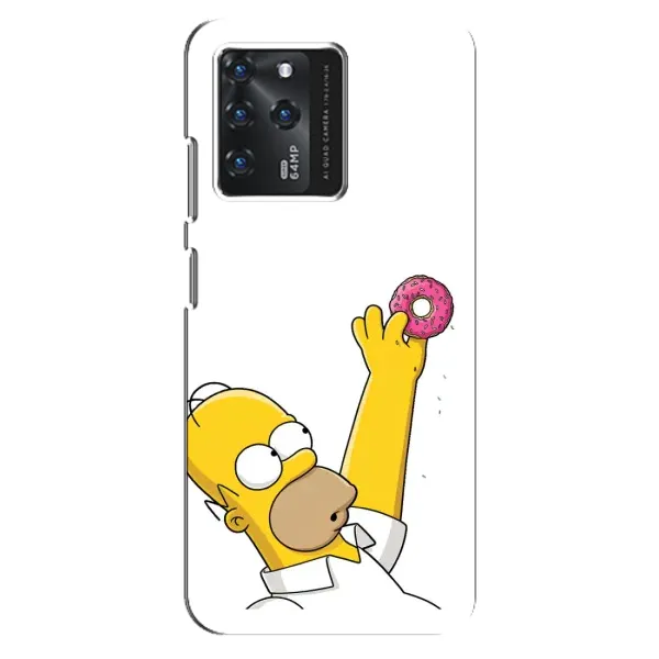 Чохол з принтом «Гомер з пончиком» для ZTE Blade V30