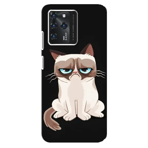 Чохол з принтом «Сумний кіт» для ZTE Blade V30