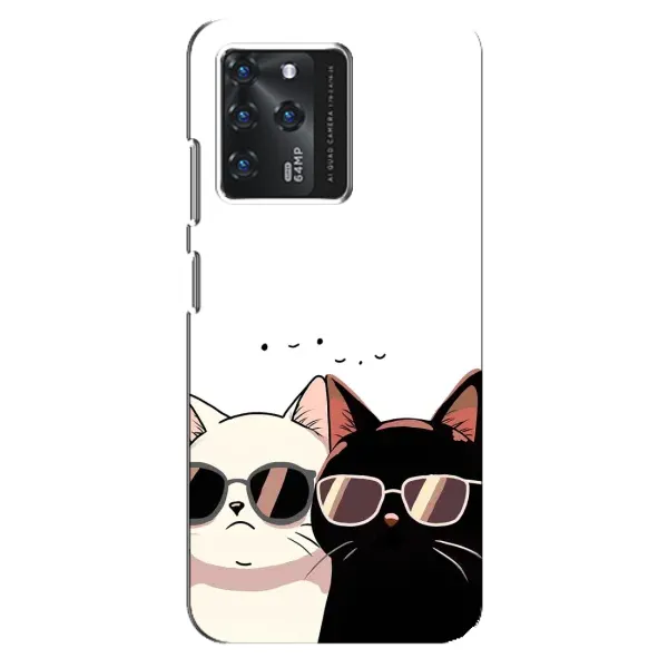 Чехол с принтом «Коты в очках» для ZTE Blade V30