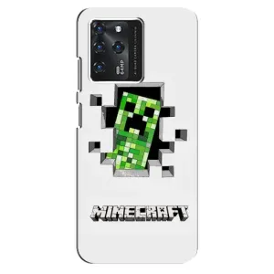 Чохол Майнкрафт на ZTE Blade V30 (AlphaPrint) Minecraft (кріпер Майнкрафт)