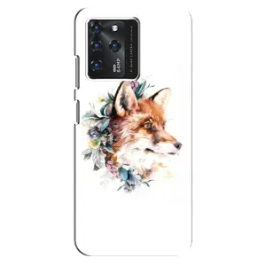 Чохли з картинкою Лисичка для ZTE Blade V30 (VPrint) (Лиса в квітах)