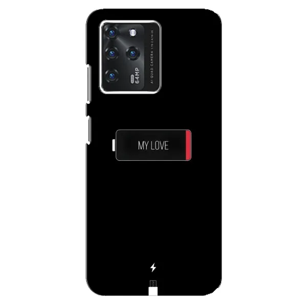 Чехол с принтом «Love battery» для ZTE Blade V30