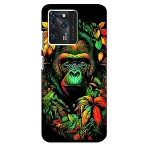 Чехол с Обезьянами ZTE Blade V30 - (AlphaPrint) (Обезьяна в тропиках)