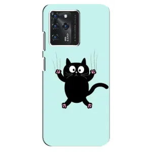 Чехол с принтом для ZTE Blade V30 (AlphaPrint) Модные коты (Падающий кот)