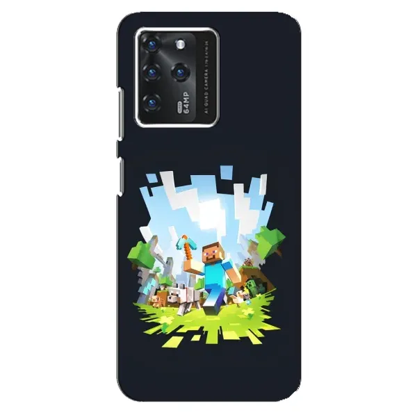 Чохол з принтом «персонажі Minecraft» для ZTE Blade V30