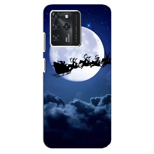 Чехол с принтом «Санта - луна» для ZTE Blade V30